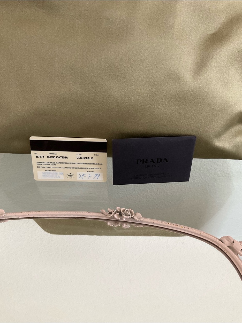 Prada raso catena Tote with Gold Chain Handles - Picture 15 of 16